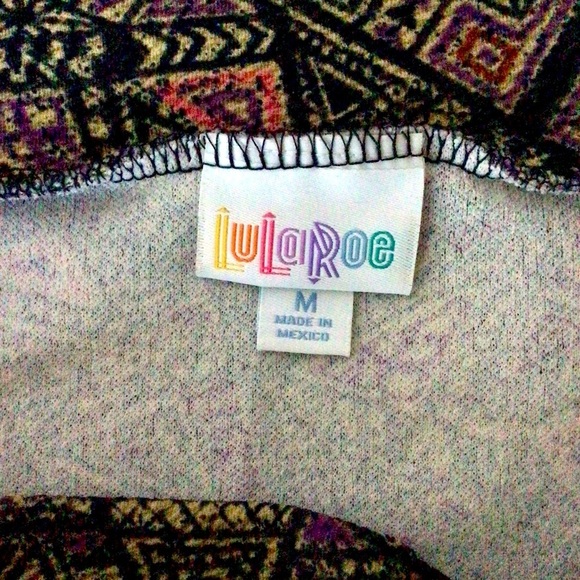 LuLaRoe Colorful Abstract Skirt - Size Medium - Picture 4 of 5